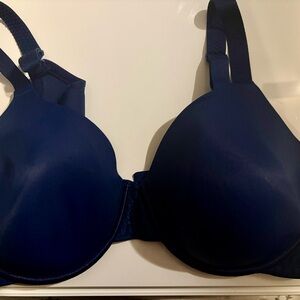 77- 42D Vanity Fair Navy Blue Bra